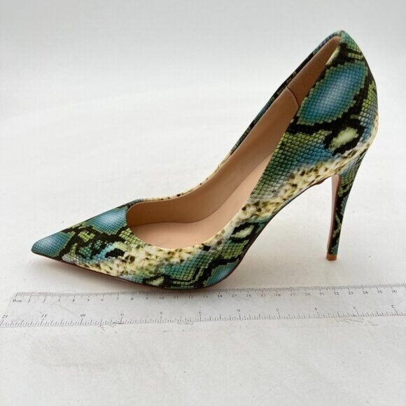 FSJ Womens High Heels Stilettos Pumps Slip-on Sexy Pointy Toe Basic Pump Heels - Picture 1 of 7